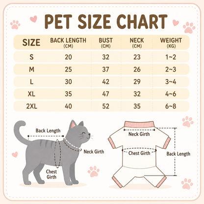 Personalized Cat Vest With Name, Thin Waffle Pet Clothes for Cats and Small Pets