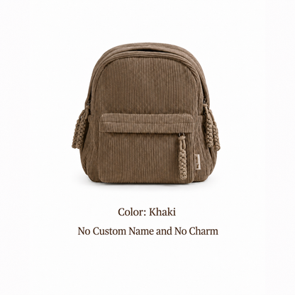 Personalized Kids Backpack, Custom Name School Bag with Letters and Charms, Back to School Gift