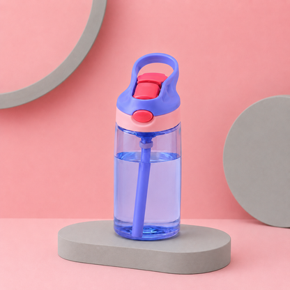 Personalized Kids Water Bottle, Custom Name School Bottle with Straw Lid, Back to School Gift for Students
