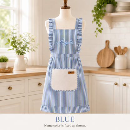 Personalized Grandma Apron, Custom Name Kitchen Apron, Grandparents Day Gift for Grandma