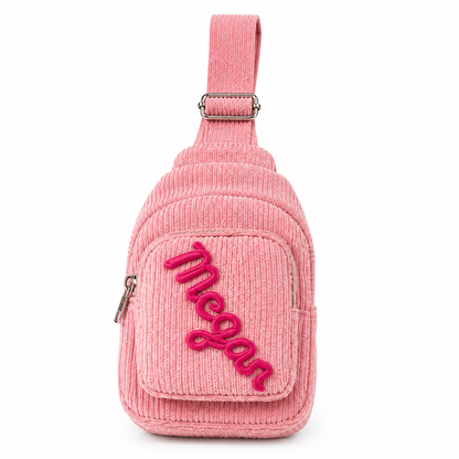 Personalized Kids Sling Bag, Custom Name Crossbody School Bag, Back to School Gift for Students
