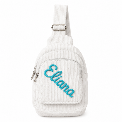 Personalized Kids Sling Bag, Custom Name Crossbody School Bag, Back to School Gift for Students