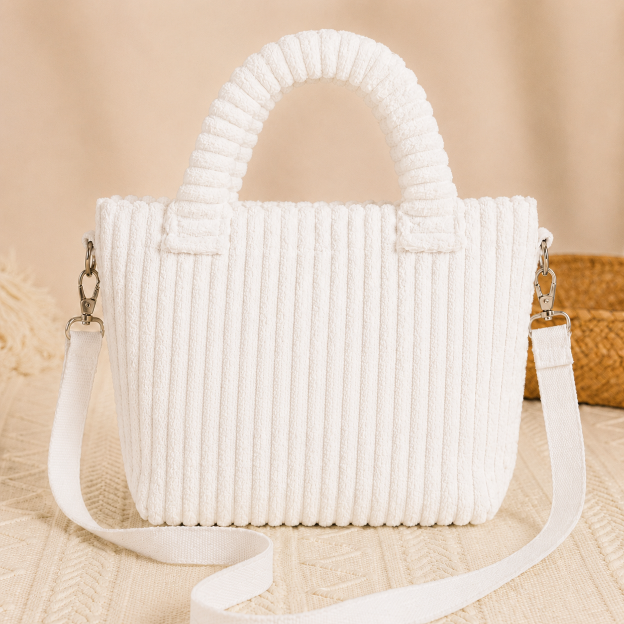 Personalized Kids Crossbody Bucket Bag With Name, Corduroy Student Bag, Back to School Gift