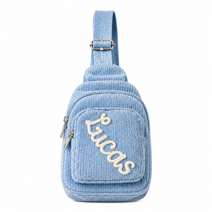 Personalized Kids Sling Bag, Custom Name Crossbody School Bag, Back to School Gift for Students