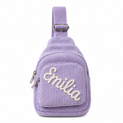 Personalized Kids Sling Bag, Custom Name Crossbody School Bag, Back to School Gift for Students