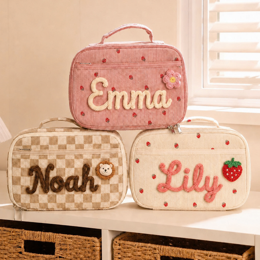Personalized Kids Lunch Bag, Custom Name Insulated Lunch Bag, Back to School Student Lunch Bag