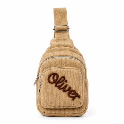 Personalized Kids Sling Bag, Custom Name Crossbody School Bag, Back to School Gift for Students