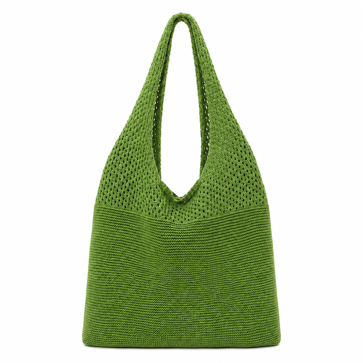 Personalized Knit Hollow-Out Shoulder Bag, Custom Grandma Name Bag, Grandparents Day Gift