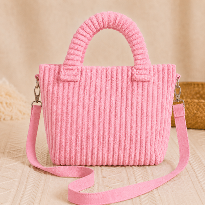 Personalized Kids Crossbody Bucket Bag With Name, Corduroy Student Bag, Back to School Gift