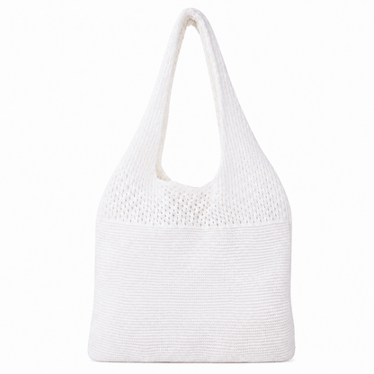 Personalized Knit Hollow-Out Shoulder Bag, Custom Grandma Name Bag, Grandparents Day Gift
