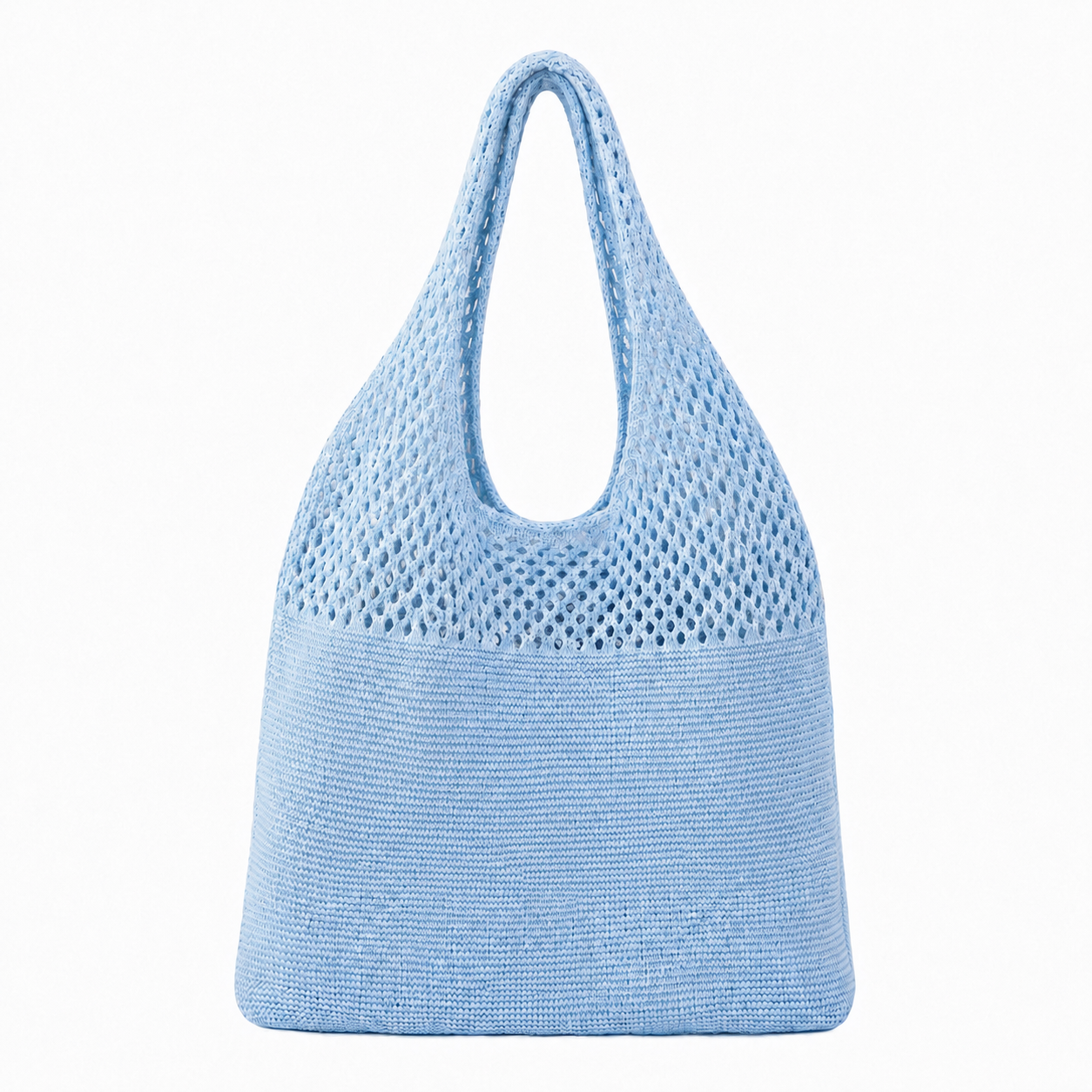 Personalized Knit Hollow-Out Shoulder Bag, Custom Grandma Name Bag, Grandparents Day Gift
