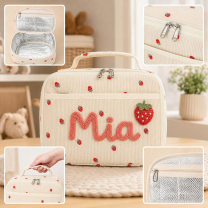 Personalized Kids Lunch Bag, Custom Name Insulated Lunch Bag, Back to School Student Lunch Bag