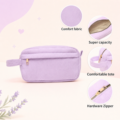 Personalized Girls Pencil Case, Custom Name Pencil Pouch with Flower Charm, Back to School Gift