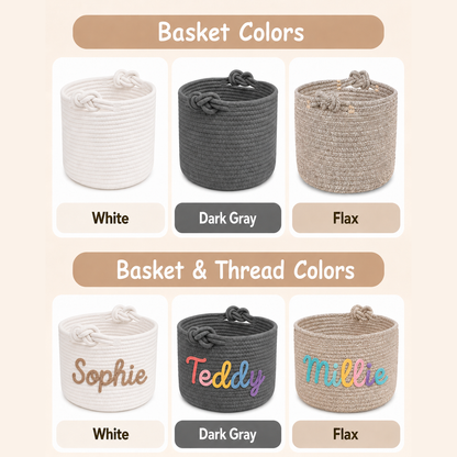 Personalized Teacher Storage Basket, Custom Name Classroom Organizer, Back to School Gift