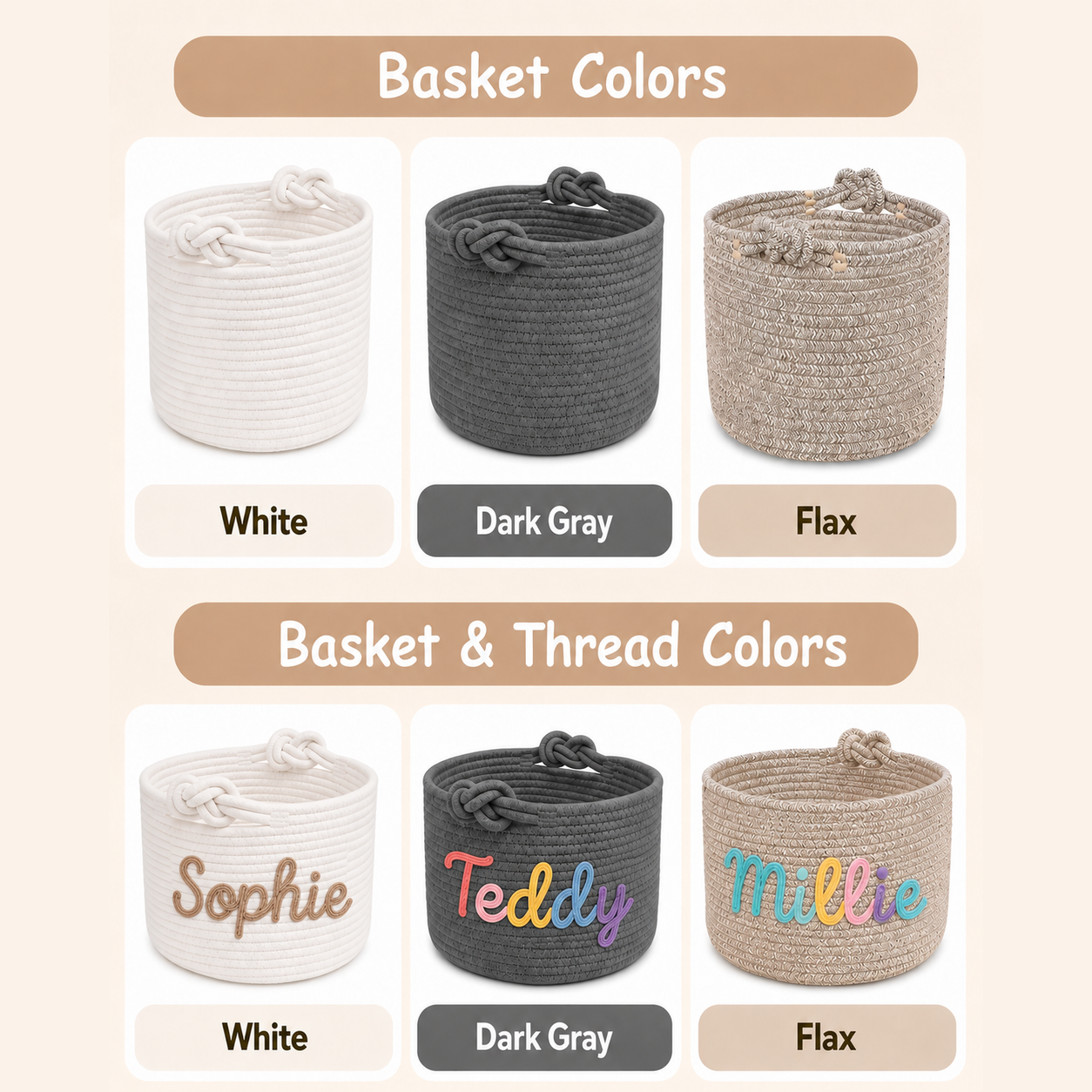 Personalized Pet Toy Storage Basket, Custom Cat and Dog Toy Basket, Pet Name Storage Bin