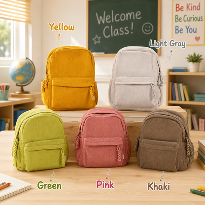 Personalized Kids Backpack, Custom Name School Bag with Letters and Charms, Back to School Gift