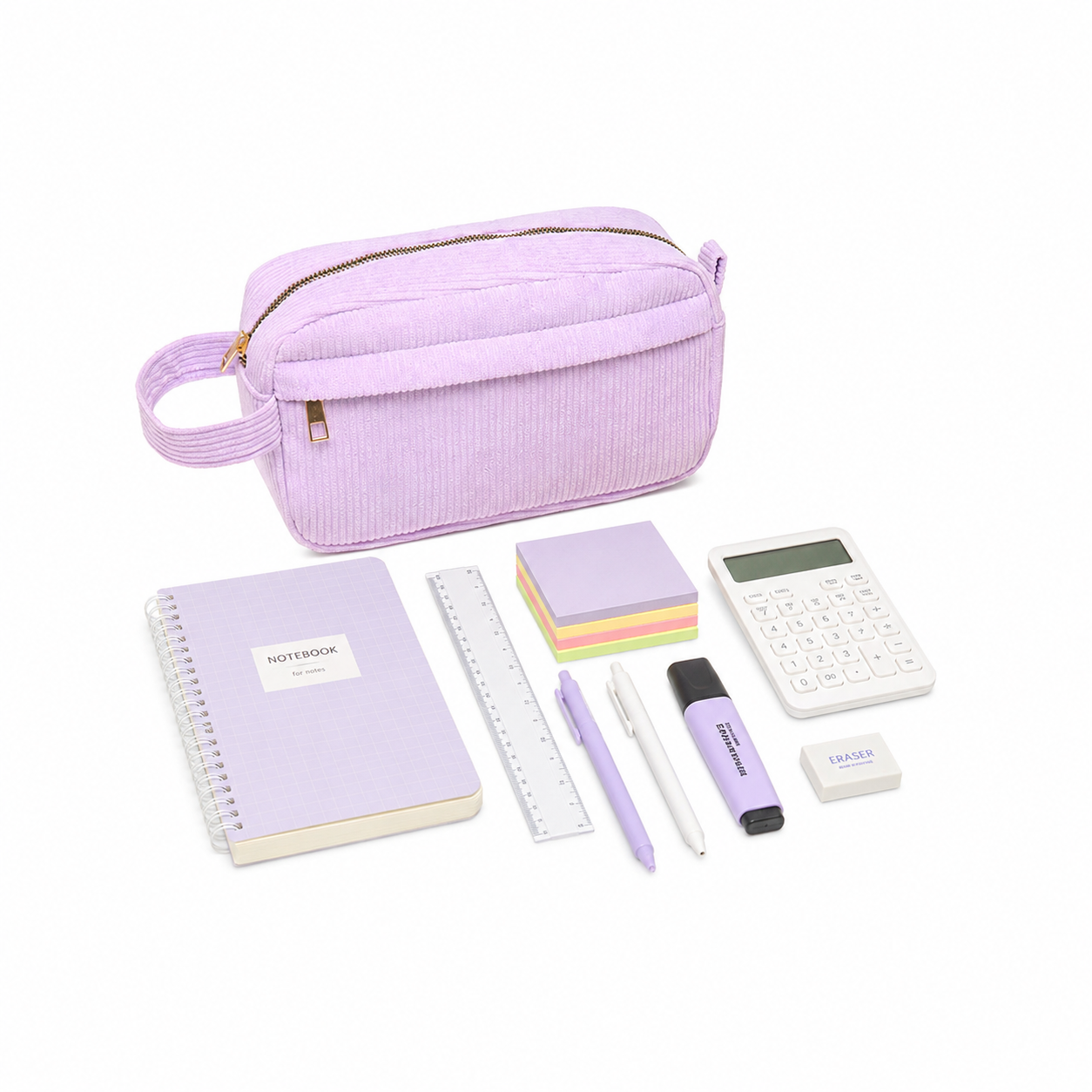 Personalized Girls Pencil Case, Custom Name Pencil Pouch with Flower Charm, Back to School Gift