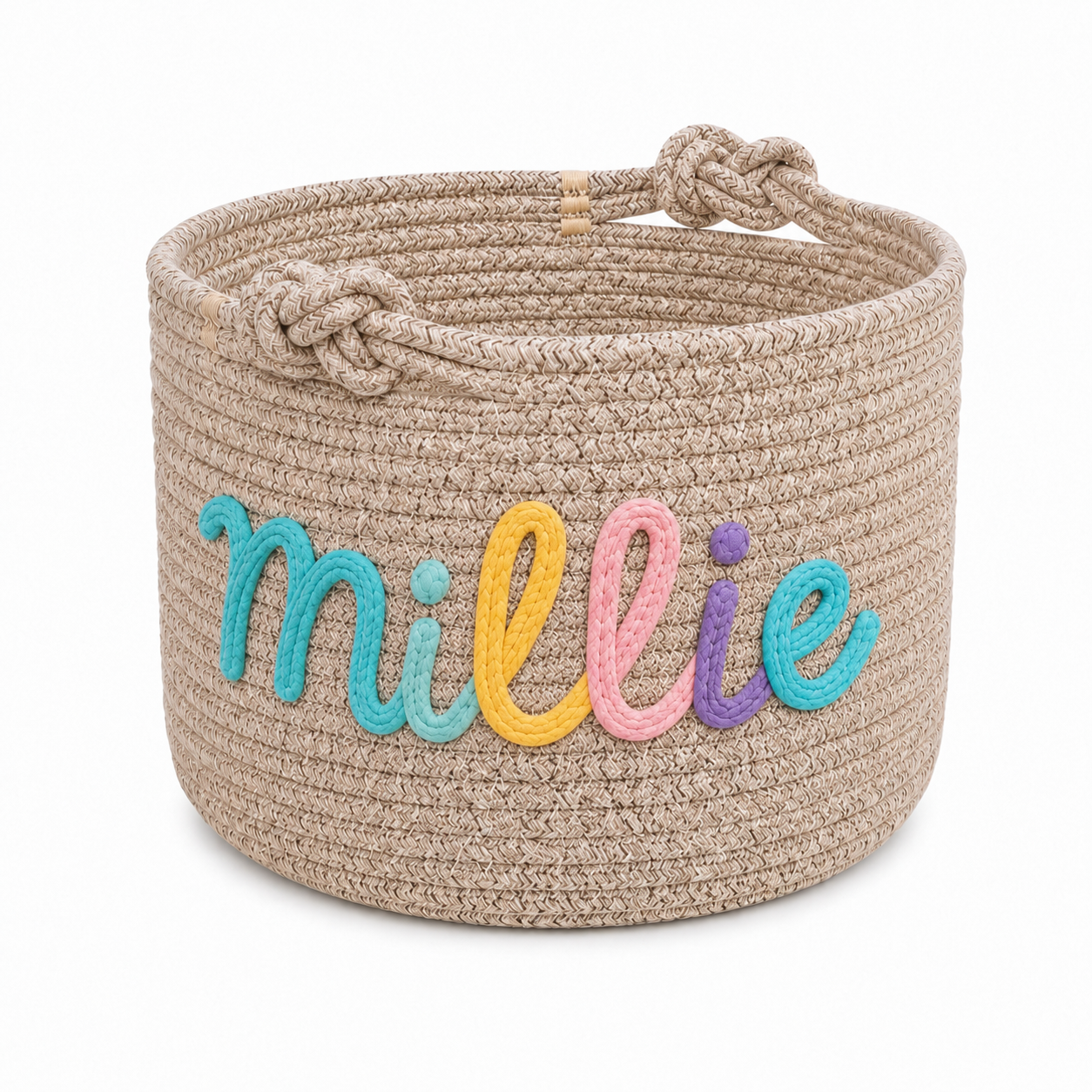 Personalized Pet Toy Storage Basket, Custom Cat and Dog Toy Basket, Pet Name Storage Bin