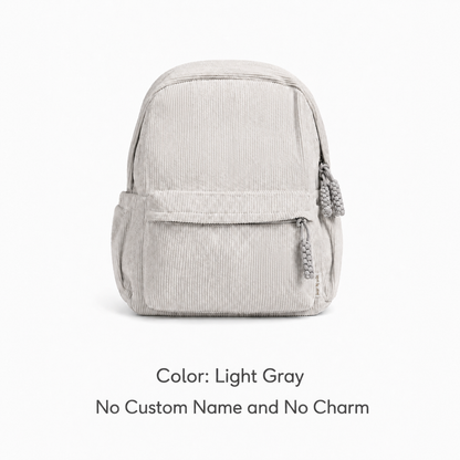 Personalized Kids Backpack, Custom Name School Bag with Letters and Charms, Back to School Gift