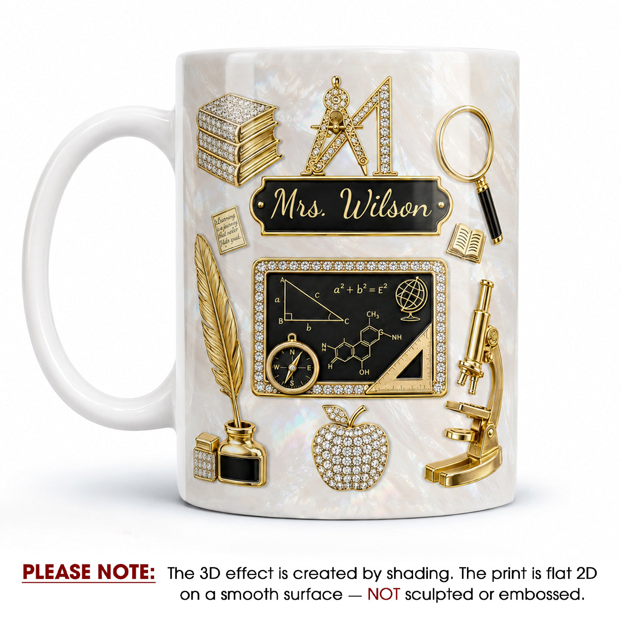 Personalized Teacher Name Mug, Custom Back to School Gift for Teacher