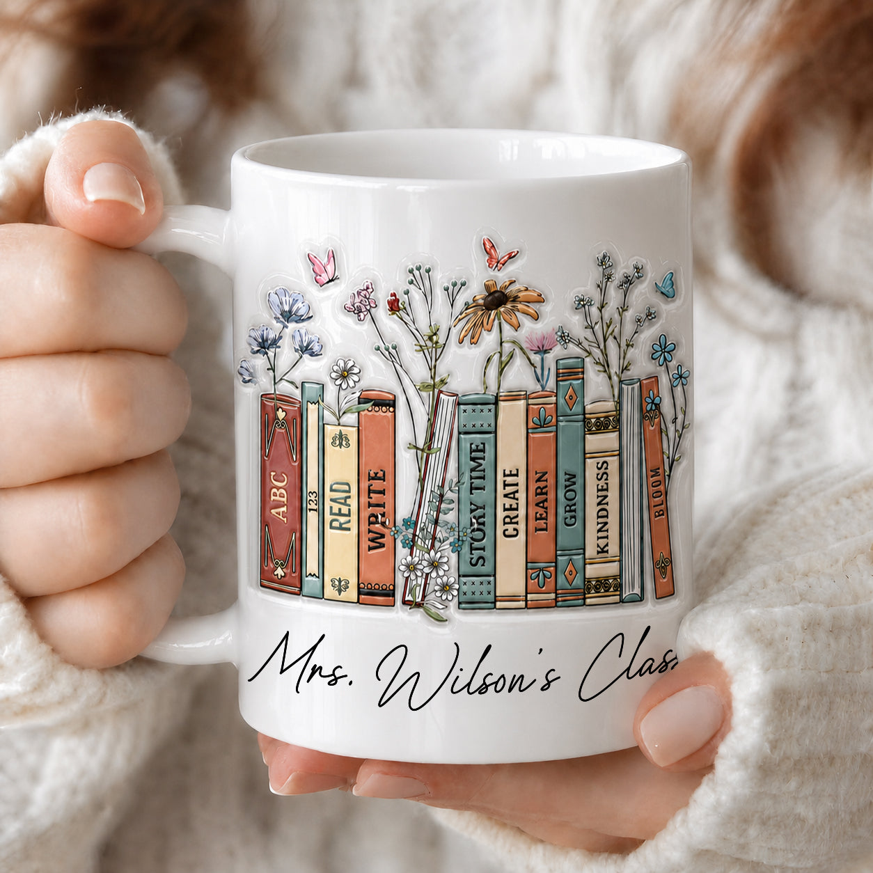 Personalized Teacher Class Mug, Custom Teacher Name Mug, Back to School Gift