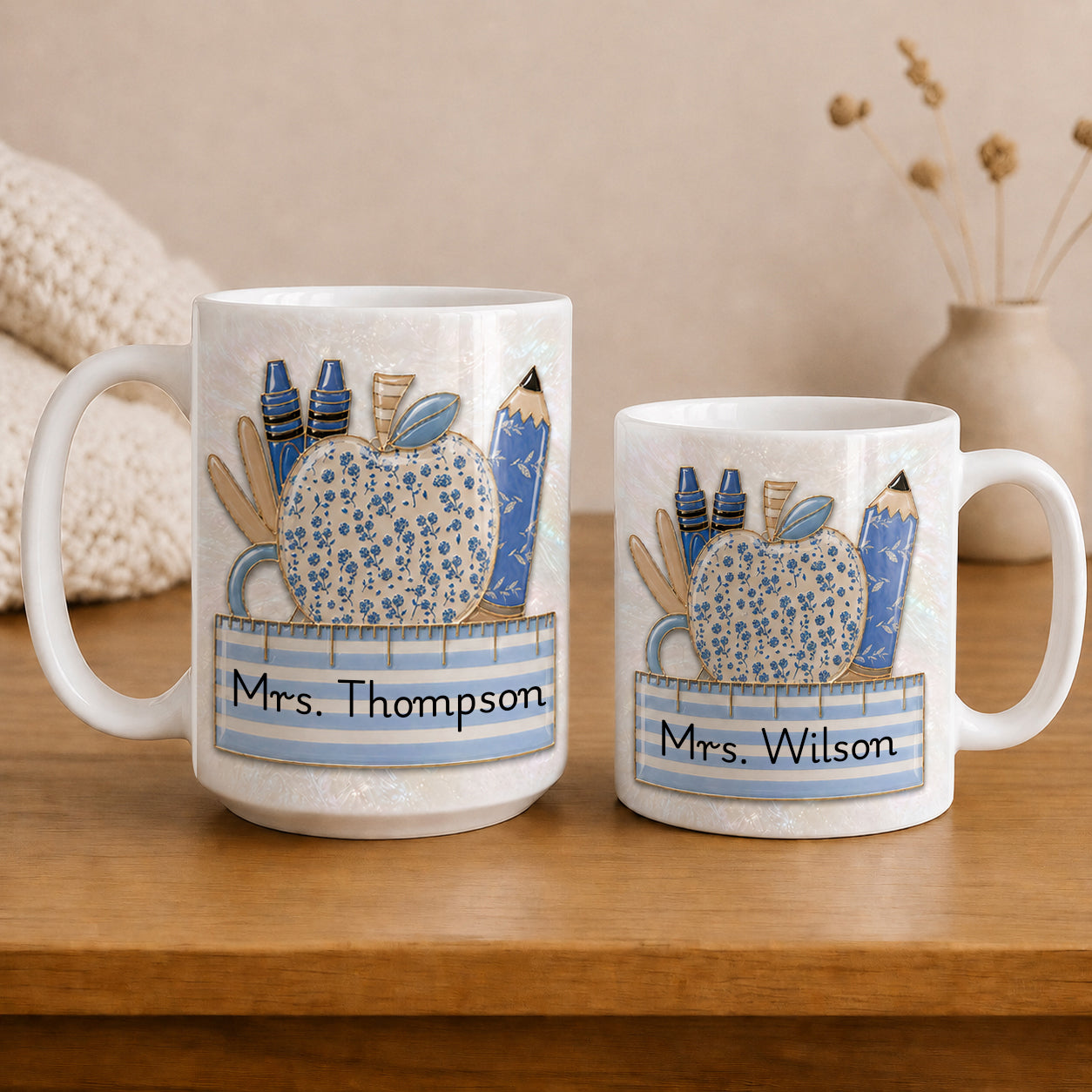 Personalized Teacher Mug, Custom Teacher Name Mug, Back to School Teacher Gift