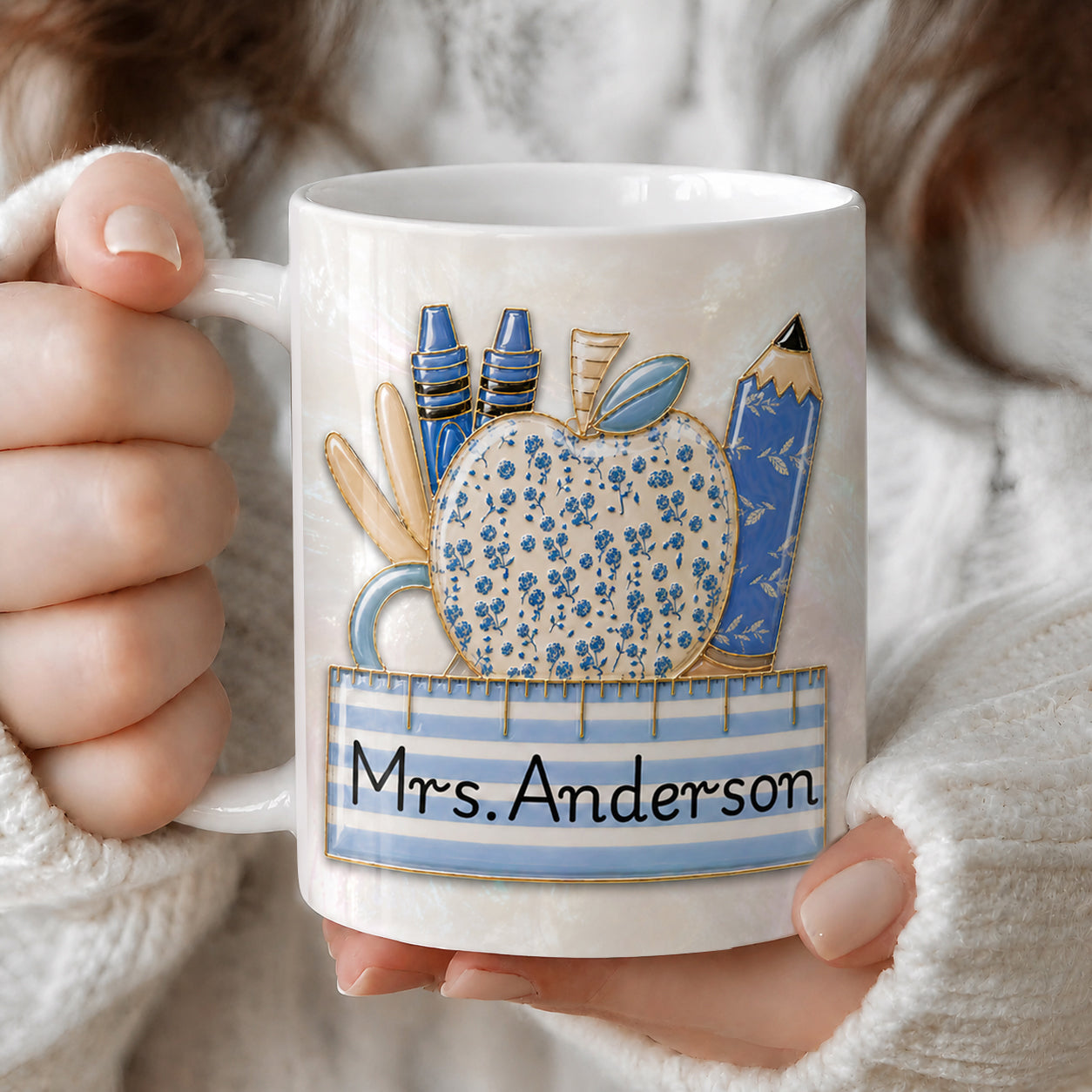 Personalized Teacher Mug, Custom Teacher Name Mug, Back to School Teacher Gift