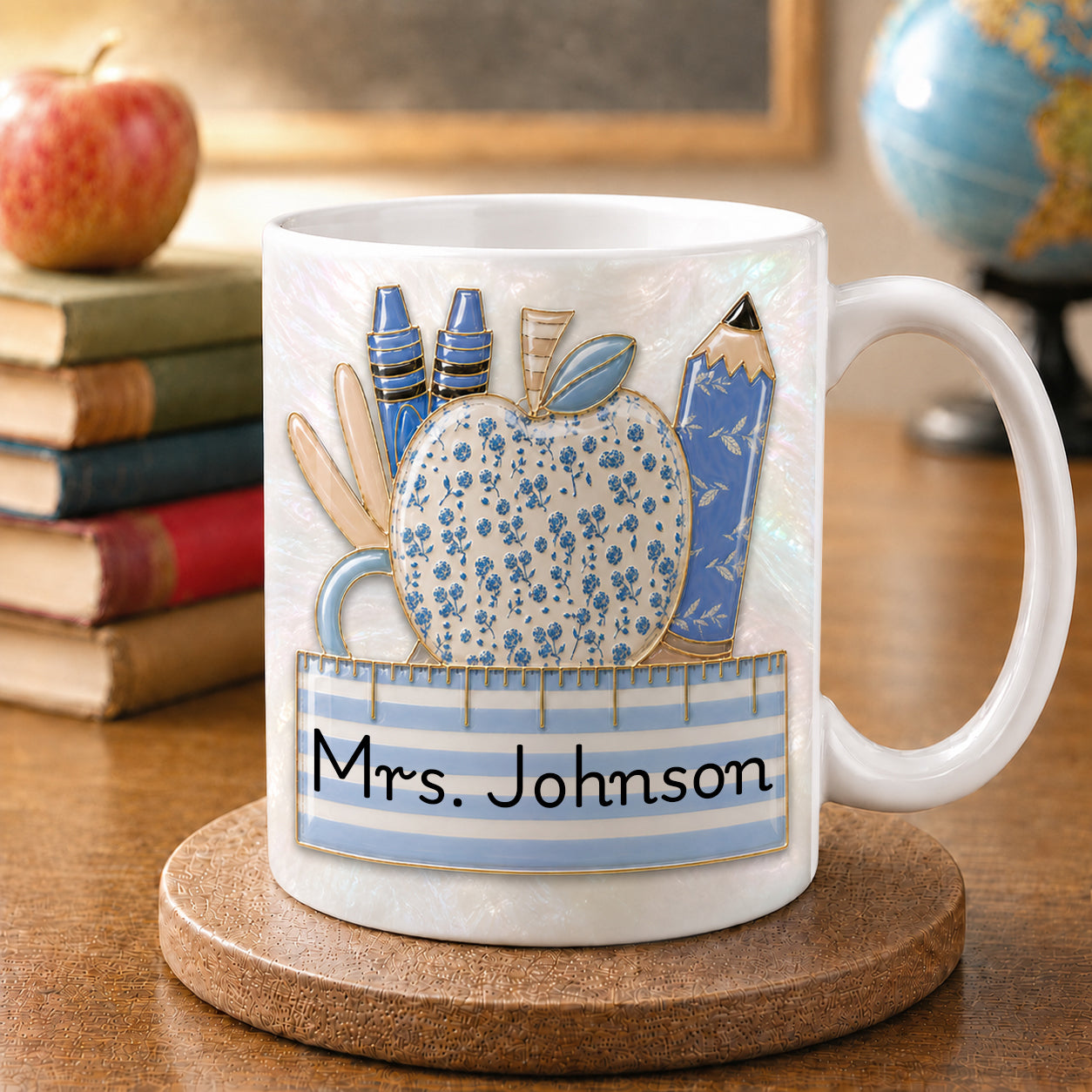 Personalized Teacher Mug, Custom Teacher Name Mug, Back to School Teacher Gift
