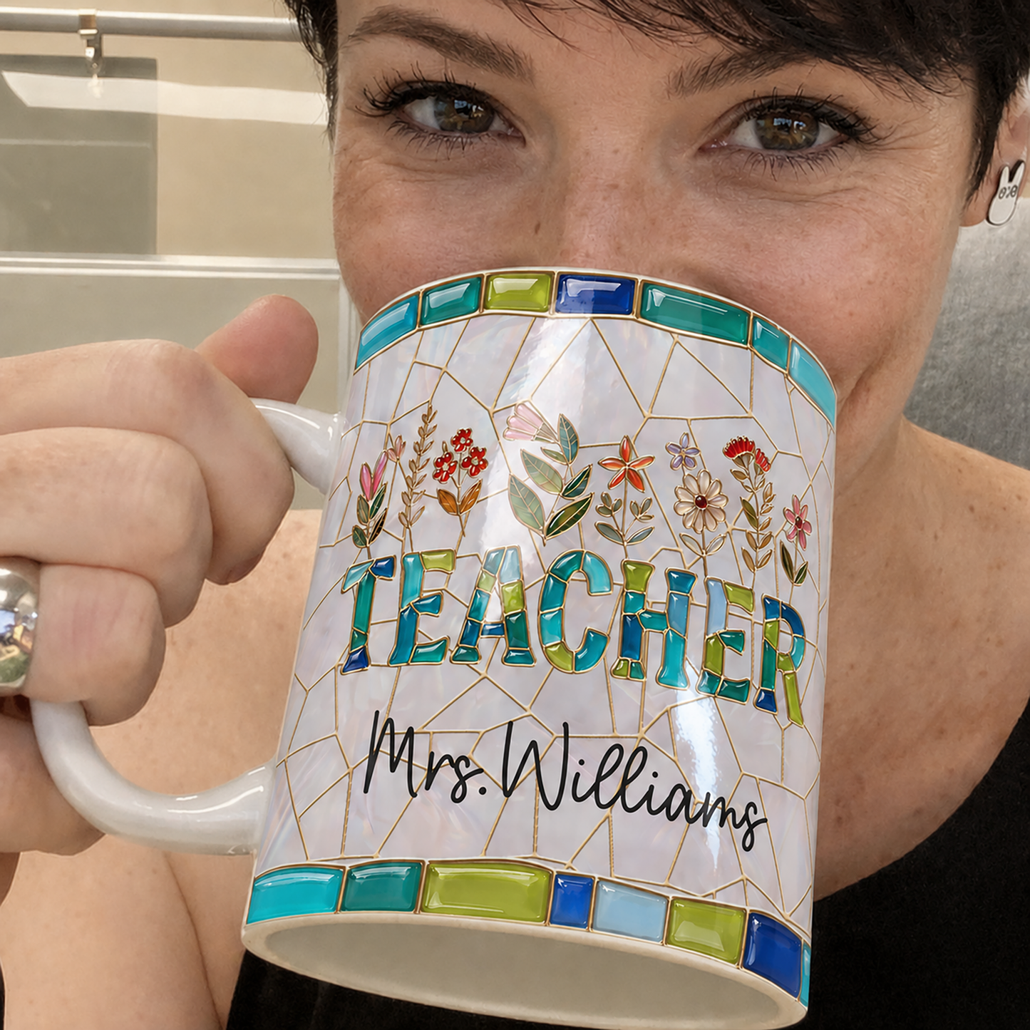 Personalized Teacher Mug, Custom Teacher Name Mug, Back to School Gift