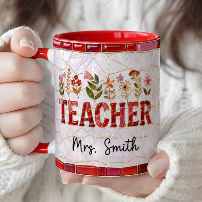 Personalized Teacher Mug, Custom Teacher Name Coffee Mug, Back to School Gift