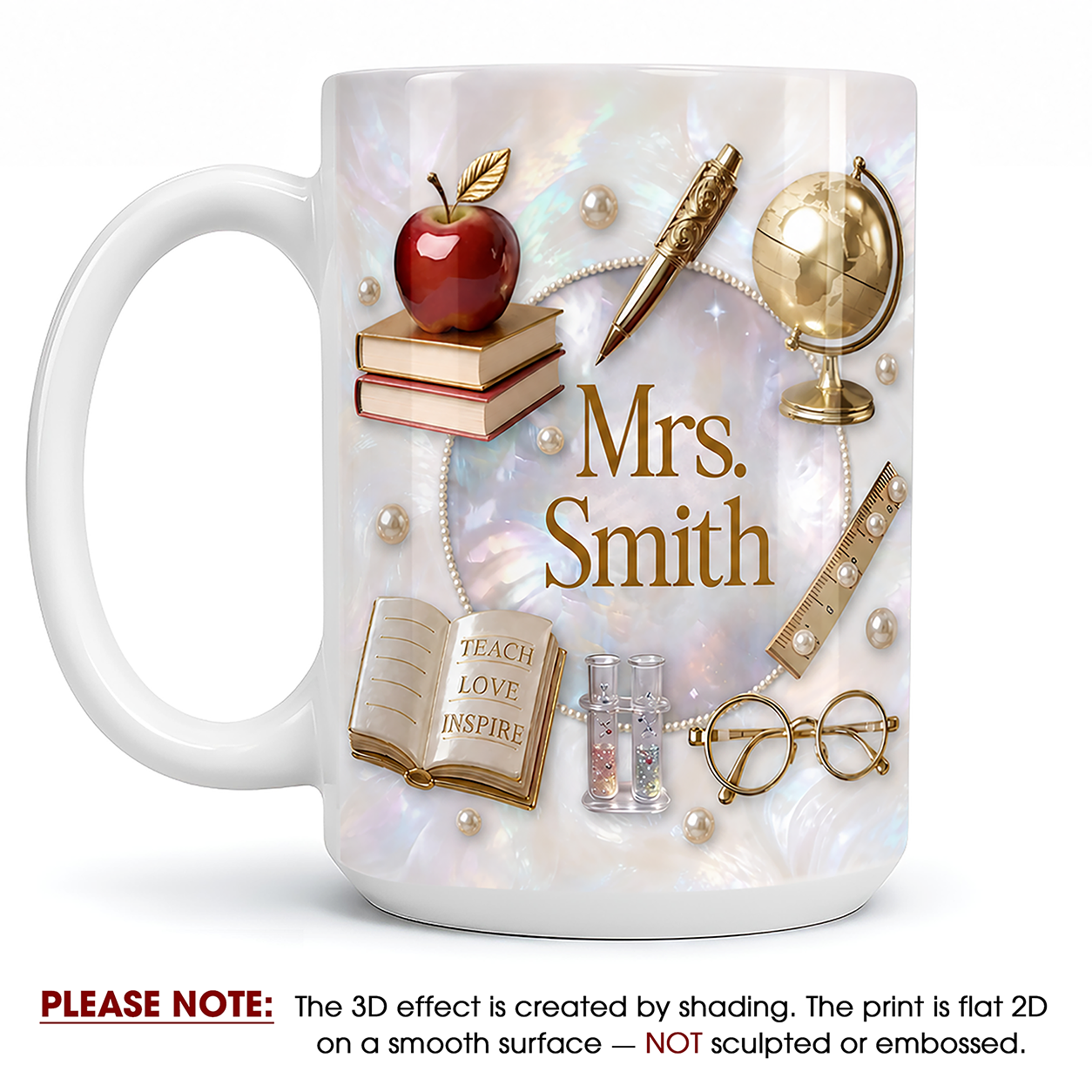 Personalized Teacher Name Mug, Custom Back to School & Teacher Appreciation Gift