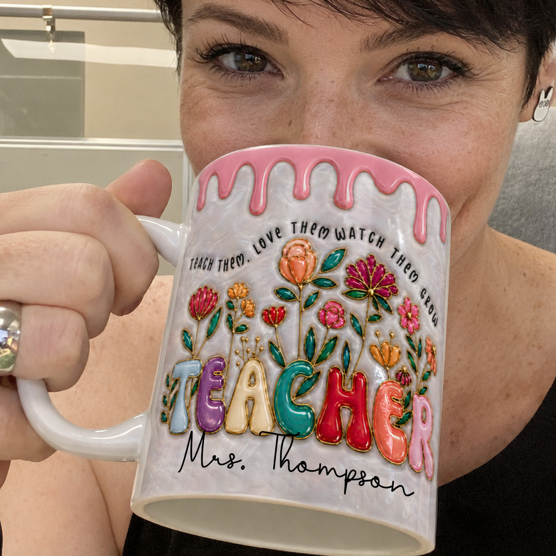 Personalized Teacher Mug, Custom Teacher Name Mug, Back to School Gift