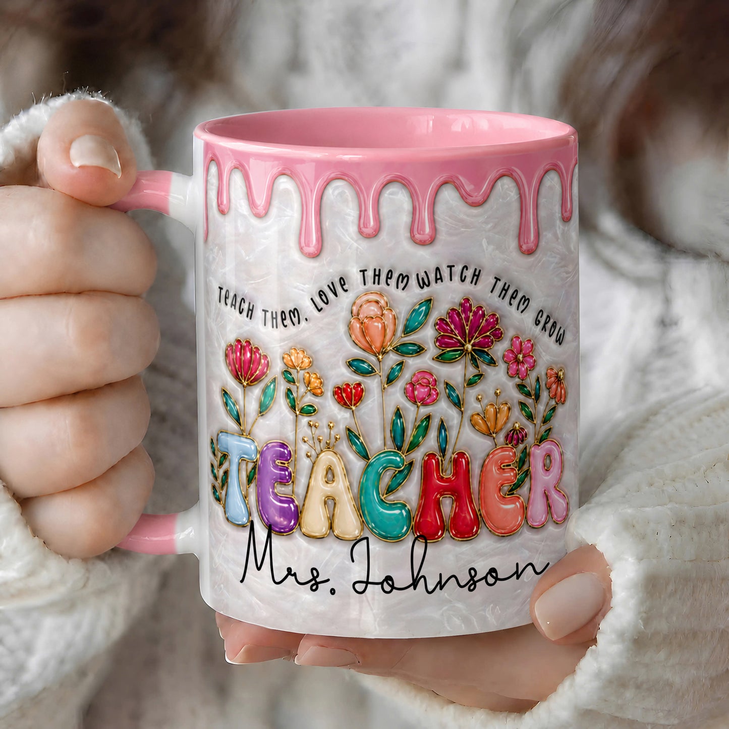 Personalized Teacher Mug, Custom Teacher Name Mug, Back to School Gift