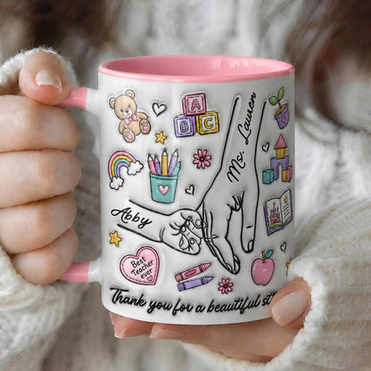 Personalized Teacher Mug, Back To School Thank You Gift From Student