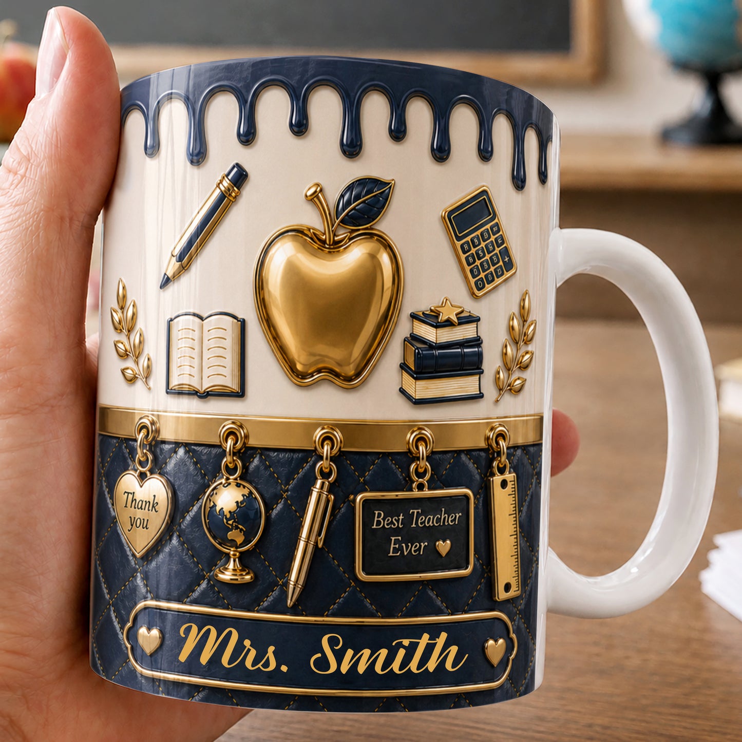 Personalized Teacher Mug, Custom Teacher Name Mug, Back to School Gift