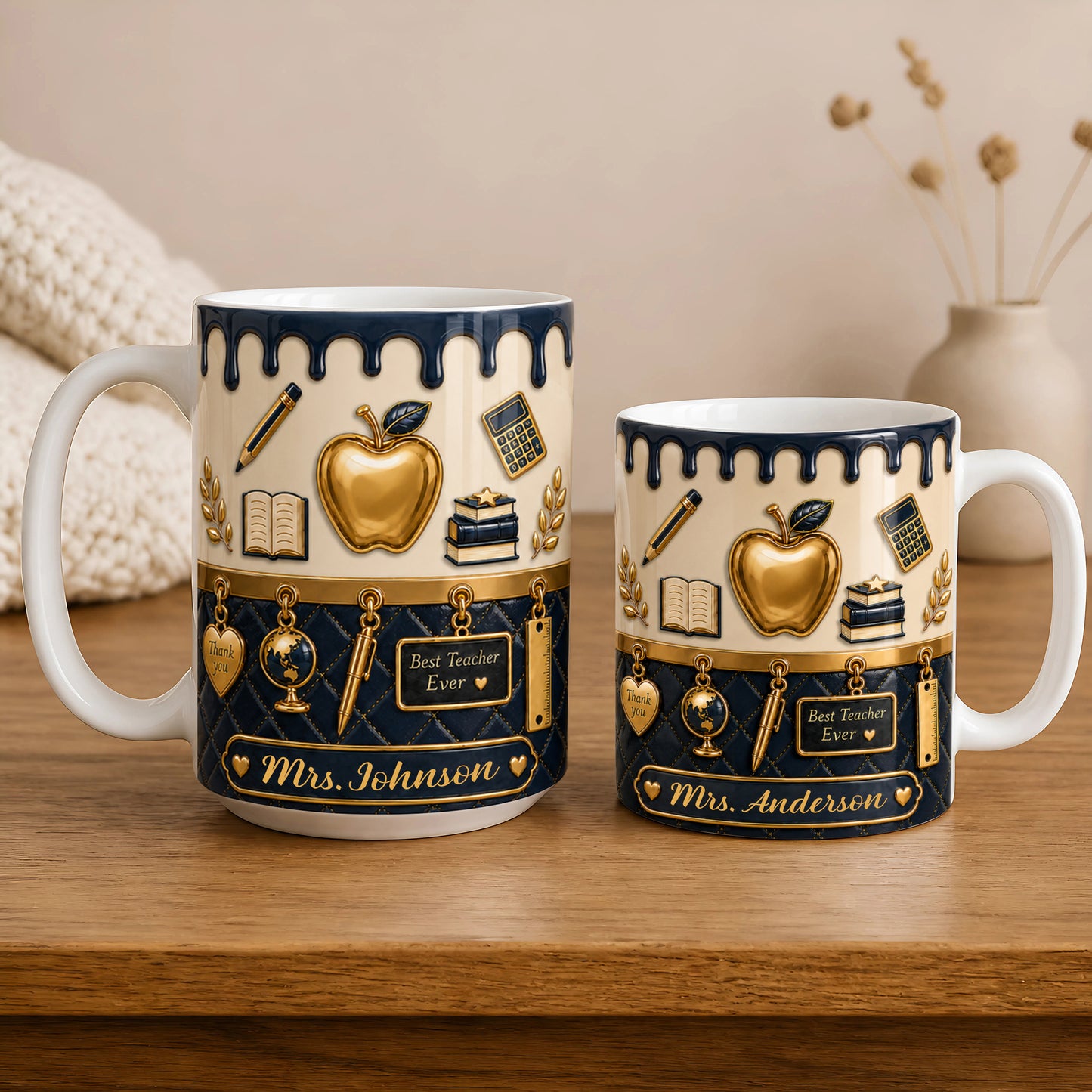 Personalized Teacher Mug, Custom Teacher Name Mug, Back to School Gift