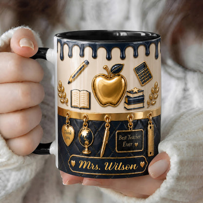 Personalized Teacher Mug, Custom Teacher Name Mug, Back to School Gift