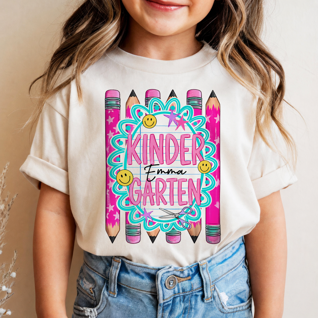 Personalized Kids Back to School Shirt, Custom Name and Grade Youth Tee