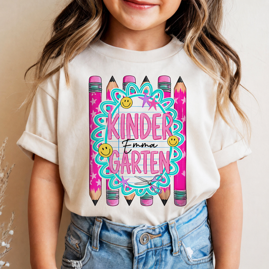 Personalized Kids Back to School Shirt, Custom Name and Grade Youth Tee