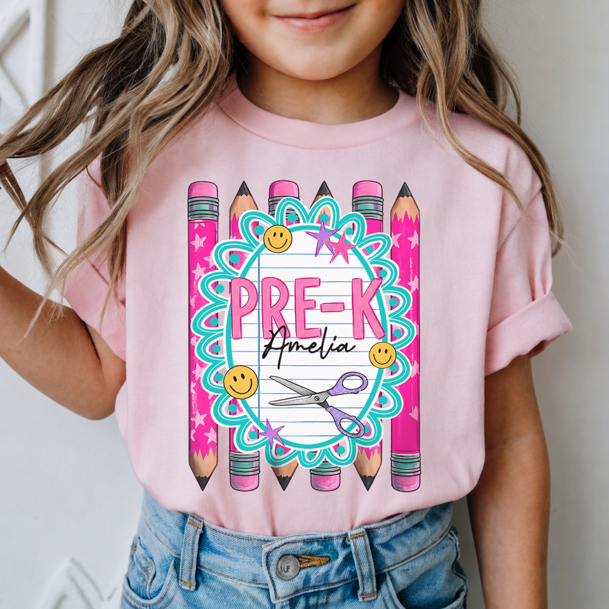 Personalized Kids Back to School Shirt, Custom Name and Grade Youth Tee