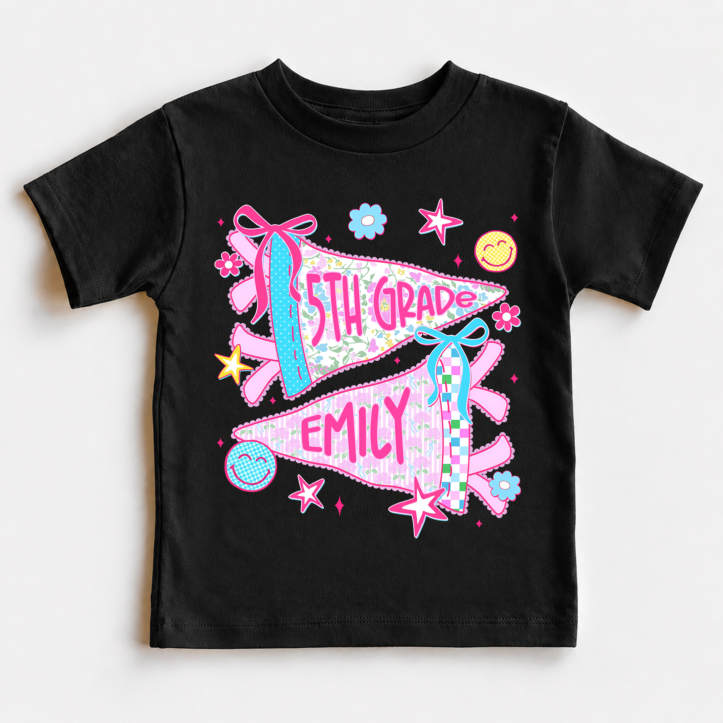Personalized Grade and Name Kids School Shirt, Back to School Youth Tee