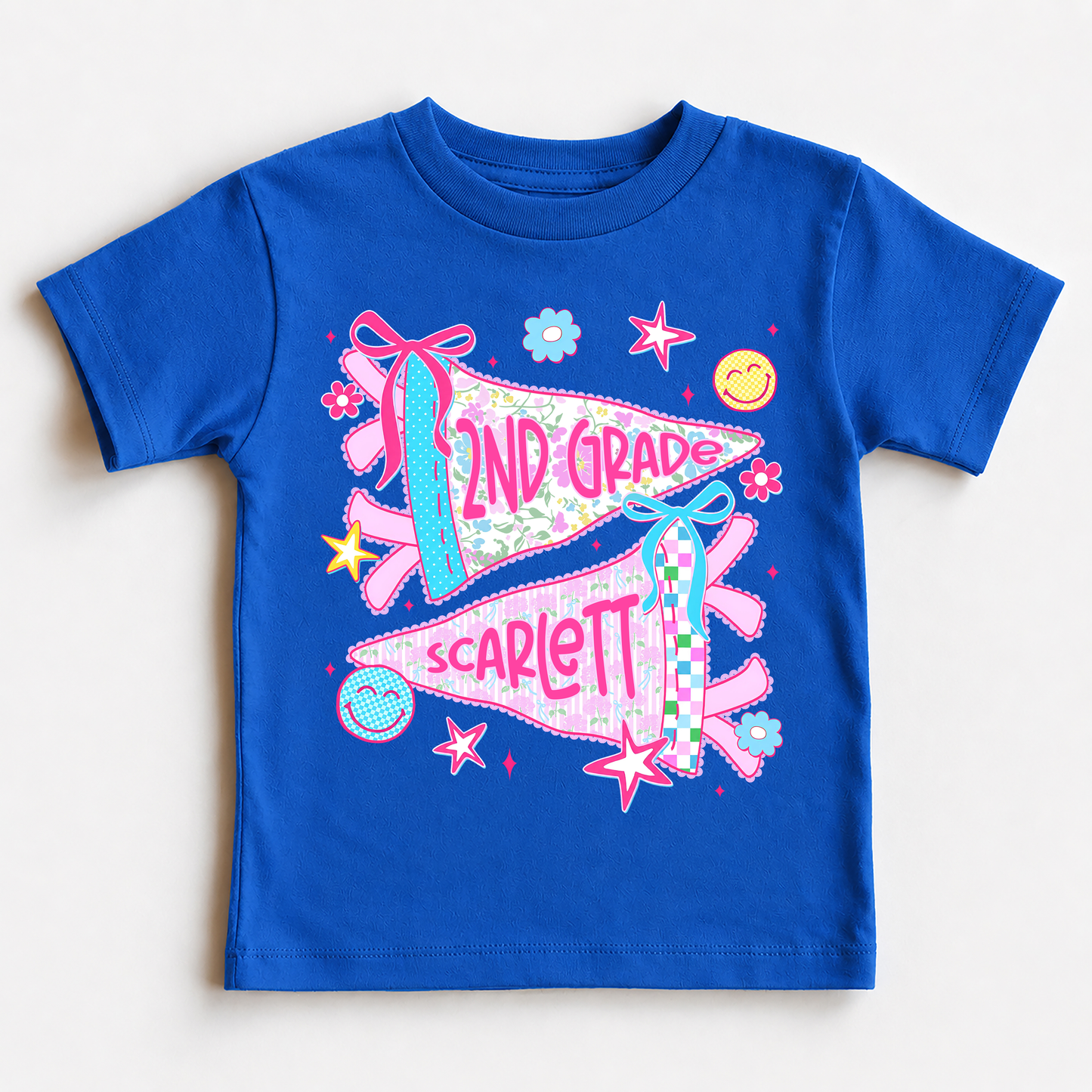 Personalized Grade and Name Kids School Shirt, Back to School Youth Tee