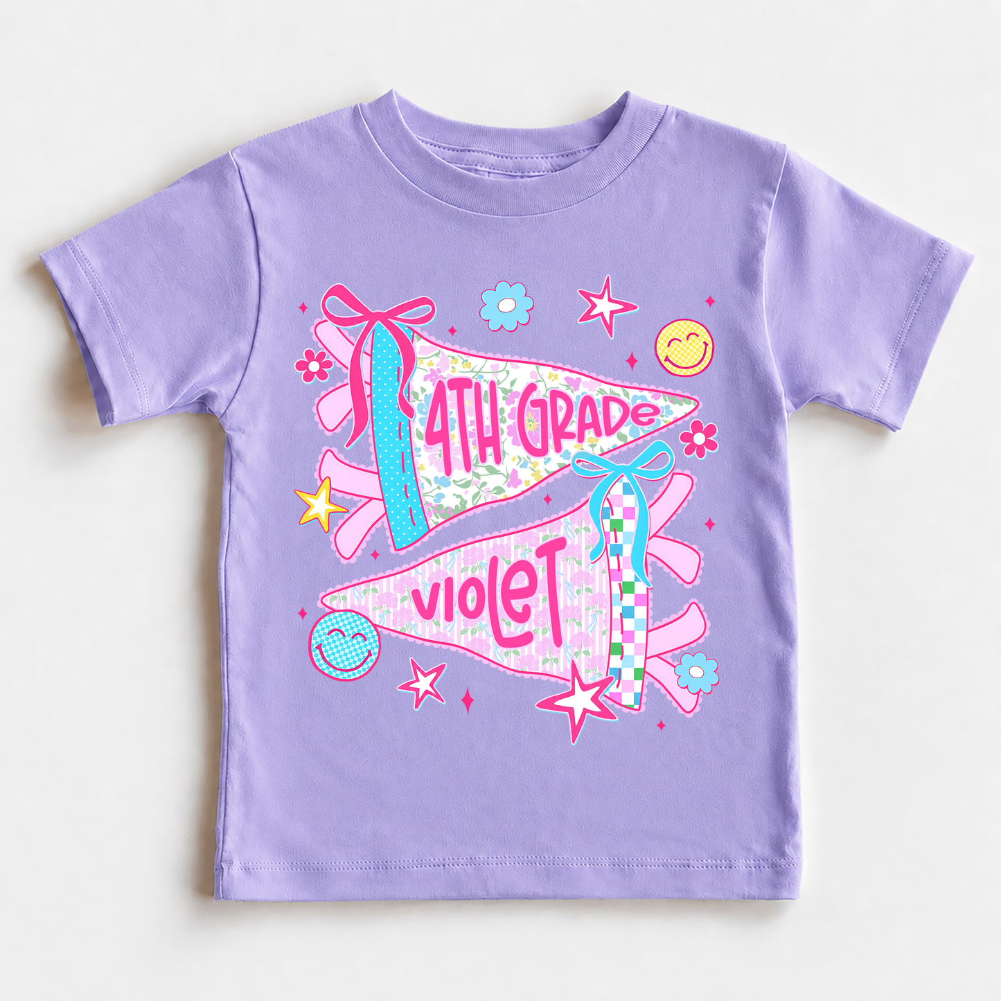 Personalized Grade and Name Kids School Shirt, Back to School Youth Tee