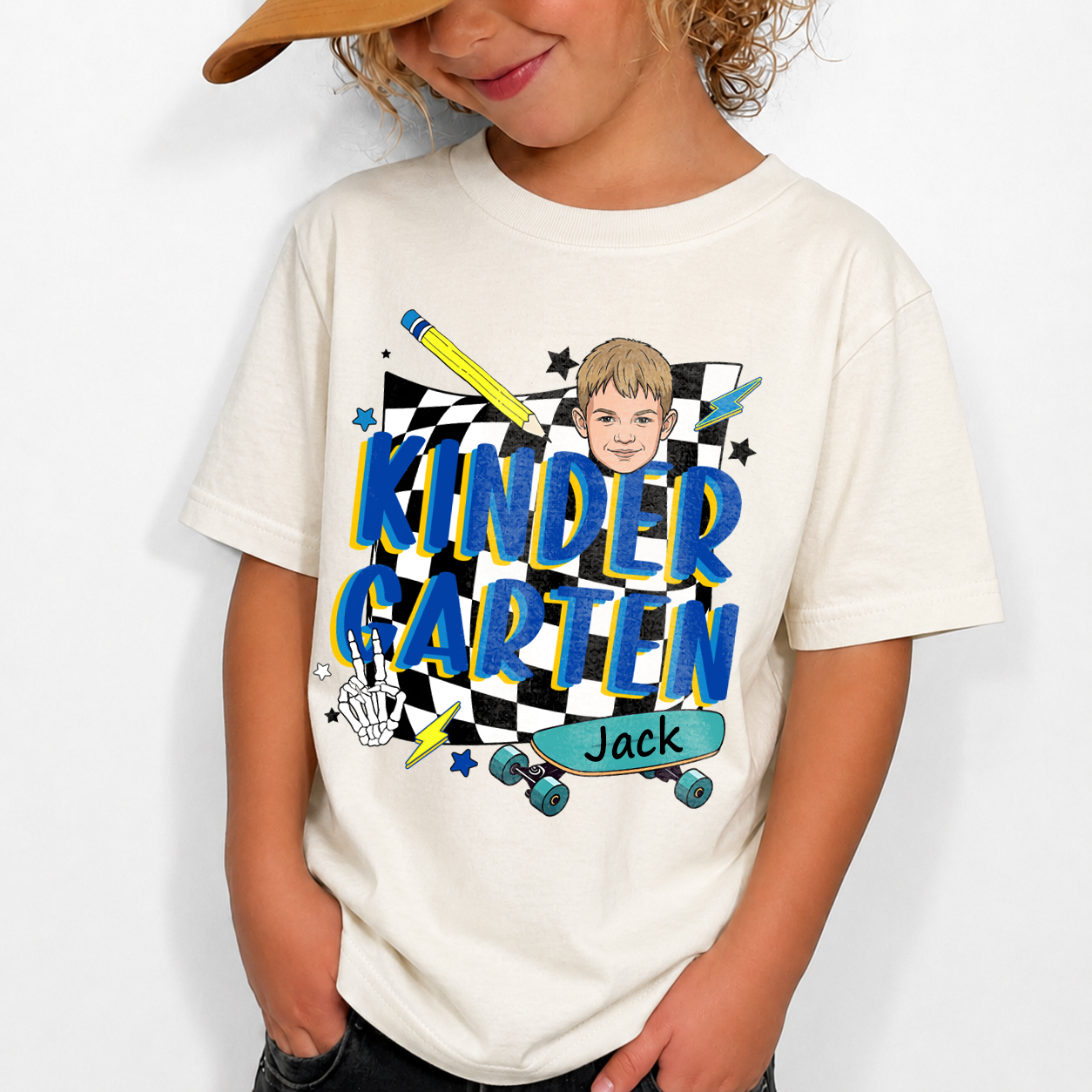 Personalized Back to School Kids Shirt, Custom Grade and Name Youth Tee