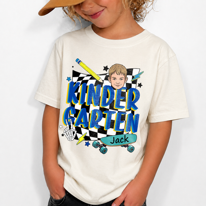 Personalized Back to School Kids Shirt, Custom Grade and Name Youth Tee