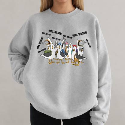 Personalized Teacher Goose Shirt & Sweatshirt, Custom Teacher Name Back to School Gift