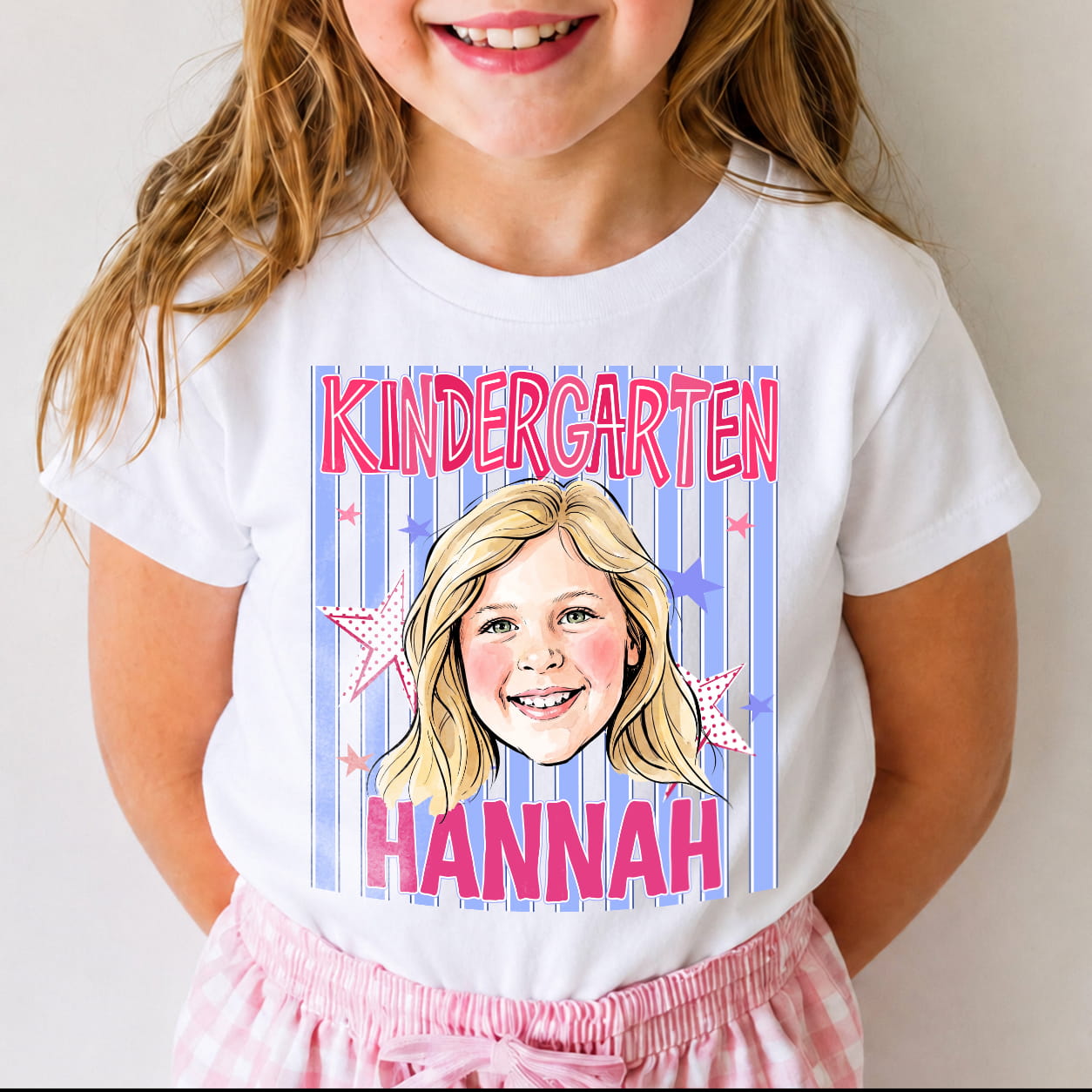 Personalized Kids Back to School Shirt With Photo, Name & Grade - For Boys And Girls