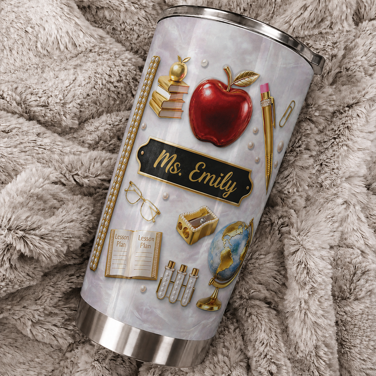 Personalized Teacher Tumbler, Custom Teacher Name 20oz Tumbler, Back to School Teacher Gift