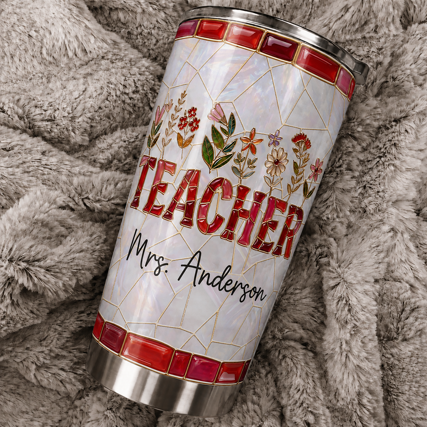 Personalized Teacher Tumbler, Custom Teacher Name 20 oz Tumbler, Back to School Gift