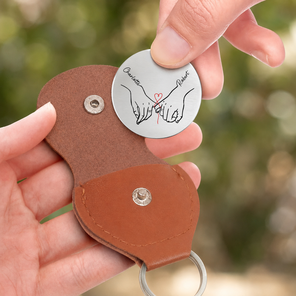 Personalized Couple Pocket Hug Coin – To My Wife Soulmate Best Friend I Always Will Custom Names Gift